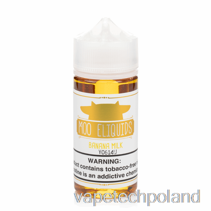 Vape Tech Polska Mleko Bananowe - Moo E-liquidy - 100ml 0mg